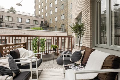 Balkong eller utsiktsbild