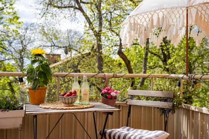 Balkong eller utsiktsbild