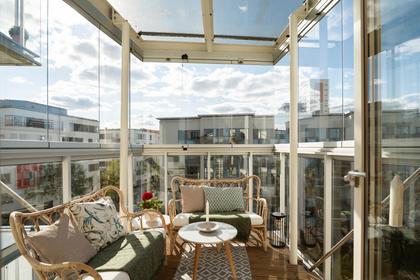 Balkong eller utsiktsbild