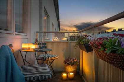 Balkong eller utsiktsbild