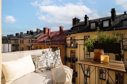 Balkong eller utsiktsbild