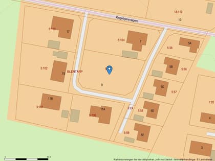 Illustrerad karta över fastigheten eller området