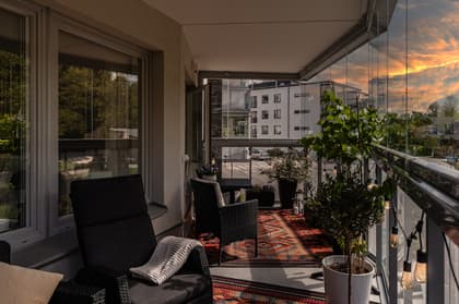 Balkong eller utsiktsbild