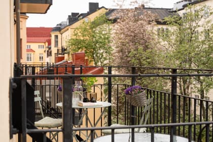 Balkong eller utsiktsbild