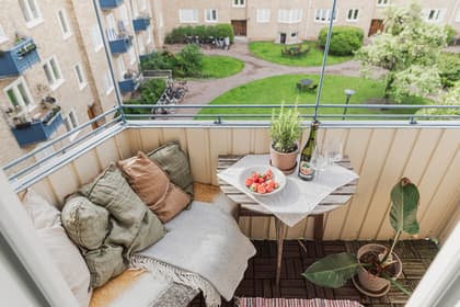 Balkong eller utsiktsbild