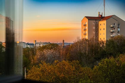 Balkong eller utsiktsbild