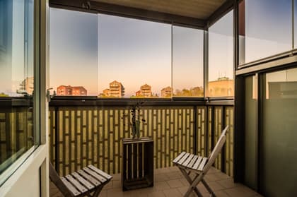 Balkong eller utsiktsbild