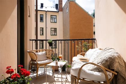 Balkong eller utsiktsbild