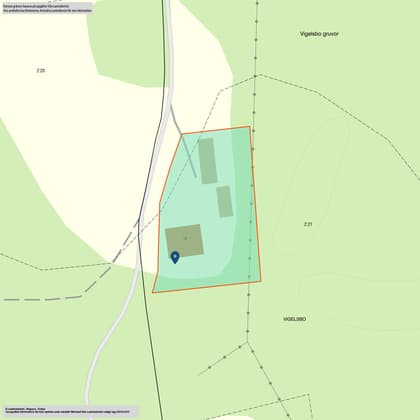 Illustrerad karta över fastigheten eller området