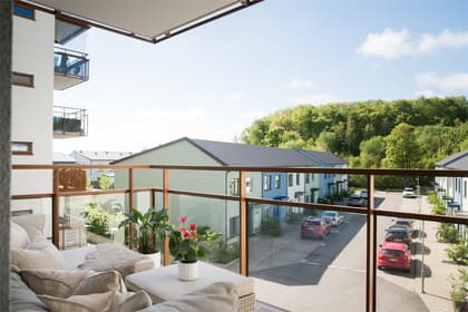 Balkong eller utsiktsbild