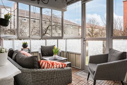 Balkong eller utsiktsbild