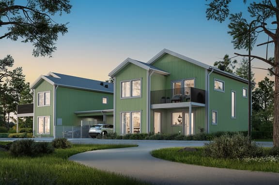 Trädgårdsbyn parhus Villa Lindhöjd, Lidköping