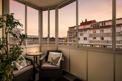 Balkong eller utsiktsbild