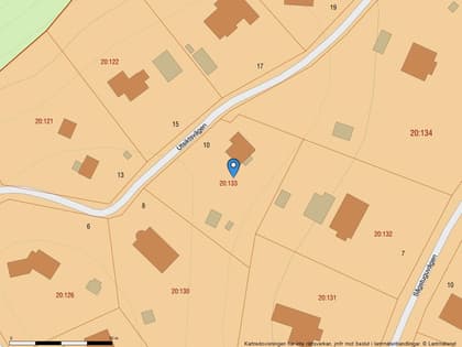 Illustrerad karta över fastigheten eller området