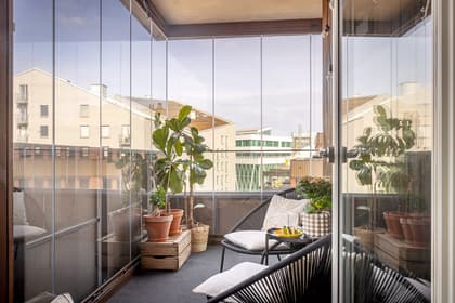 Balkong eller utsiktsbild