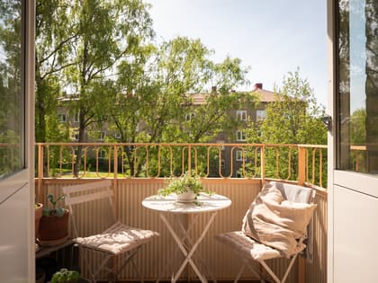 Balkong eller utsiktsbild