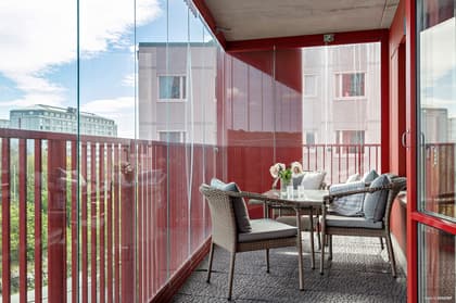 Balkong eller utsiktsbild