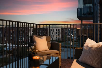 Balkong eller utsiktsbild