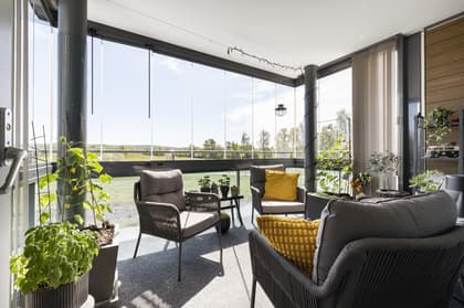 Balkong eller utsiktsbild