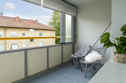 Balkong eller utsiktsbild