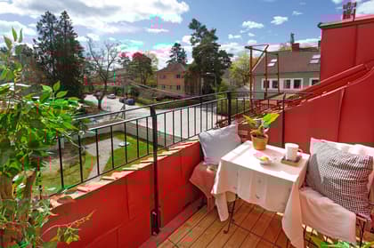 Balkong eller utsiktsbild