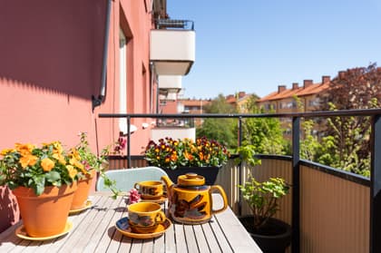 Balkong eller utsiktsbild