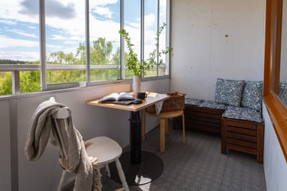 Balkong eller utsiktsbild