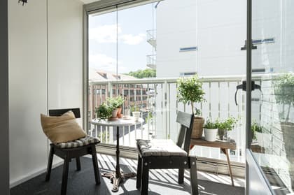 Balkong eller utsiktsbild