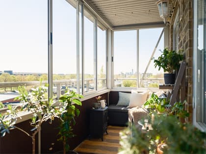 Balkong eller utsiktsbild