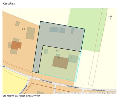 Illustrerad karta över fastigheten eller området