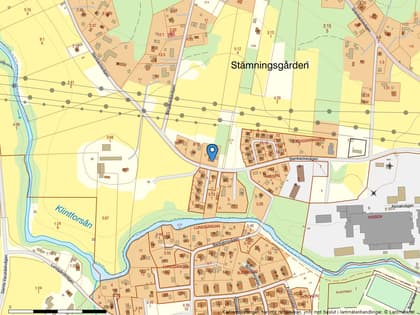 Illustrerad karta över fastigheten eller området