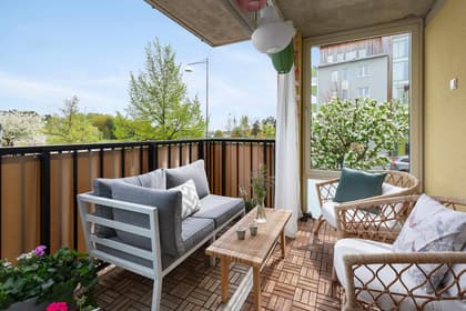 Balkong eller utsiktsbild