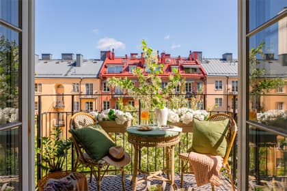 Balkong eller utsiktsbild