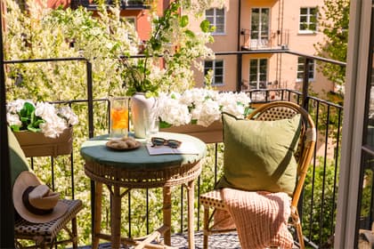 Balkong eller utsiktsbild