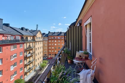 Balkong eller utsiktsbild