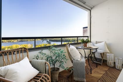 Balkong eller utsiktsbild