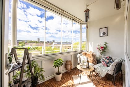 Balkong eller utsiktsbild