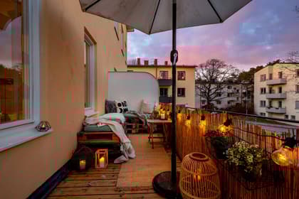 Balkong eller utsiktsbild