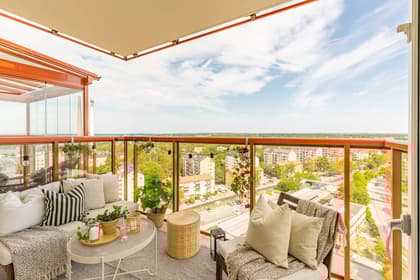 Balkong eller utsiktsbild