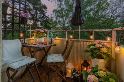 Balkong eller utsiktsbild