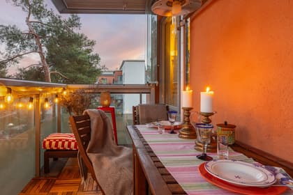 Balkong eller utsiktsbild