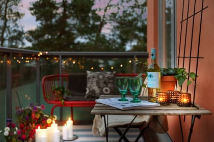 Balkong eller utsiktsbild