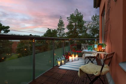 Balkong eller utsiktsbild