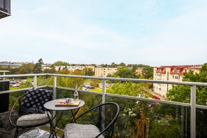 Balkong eller utsiktsbild