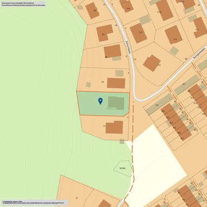 Illustrerad karta över fastigheten eller området