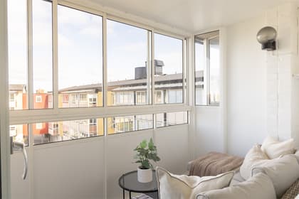 Balkong eller utsiktsbild