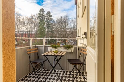 Balkong eller utsiktsbild