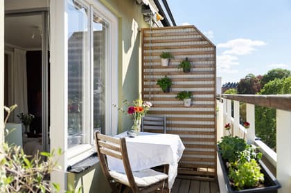 Balkong eller utsiktsbild