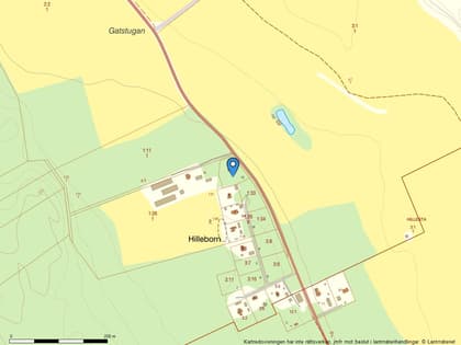 Illustrerad karta över fastigheten eller området