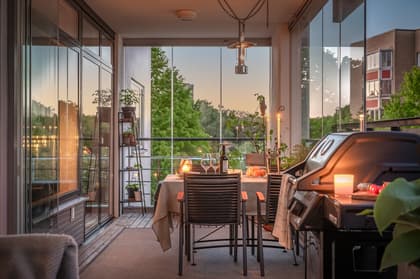 Balkong eller utsiktsbild